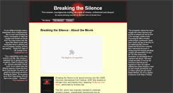 Desktop Screenshot of breakingthesilencemovie.com